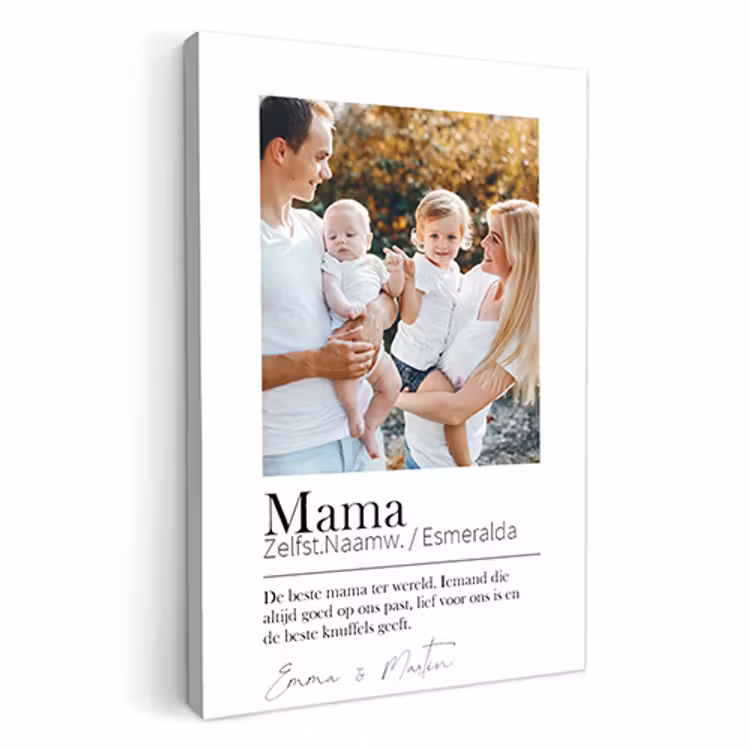 Canvas - Mama betekenis 1 foto — 1