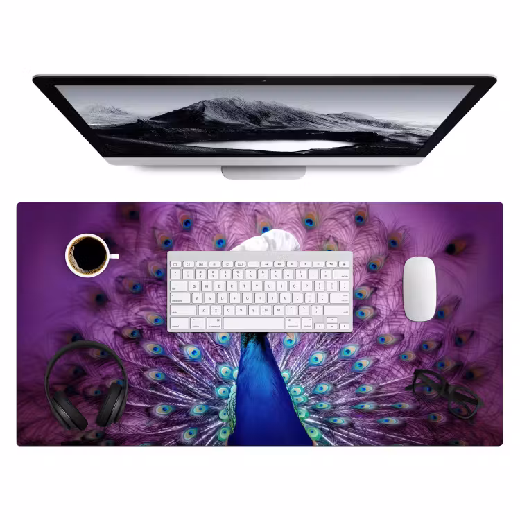 Bureau onderlegger - Pauw - Koksmuts - Cool - Paars — 3