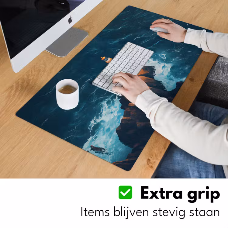 Bureau onderlegger - Vuurtoren - Rots - Zee - Golven — 5