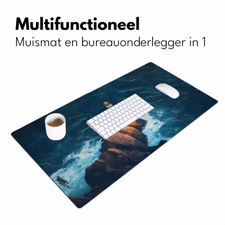 Bureau onderlegger - Vuurtoren - Rots - Zee - Golven — 6