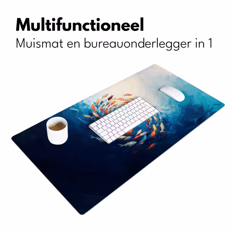 Bureau onderlegger - Zee - Vissen - Kleurrijk - Dynamisch — 6