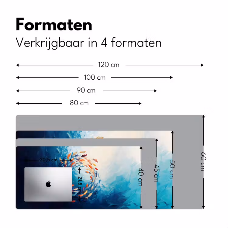 Bureau onderlegger - Zee - Vissen - Kleurrijk - Dynamisch — 7