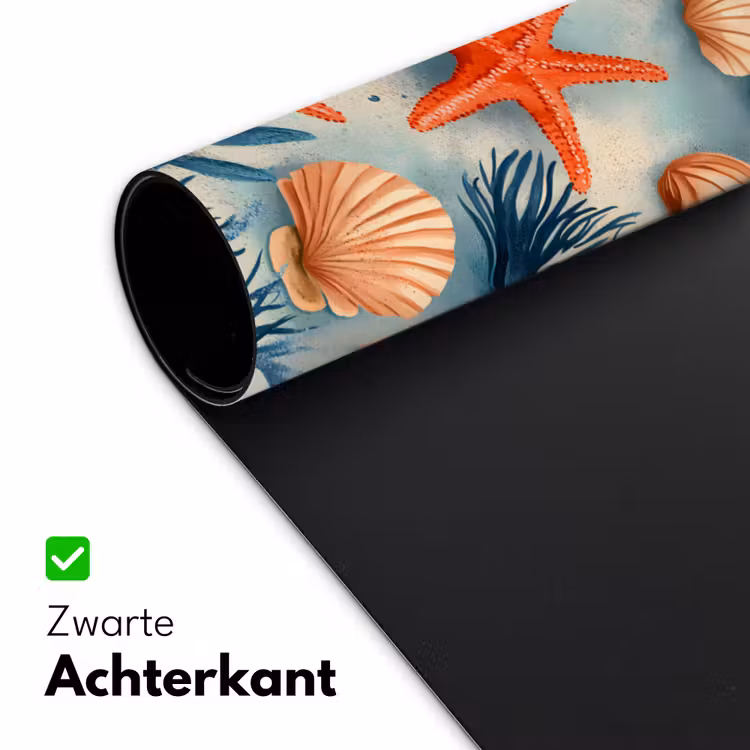 Bureau onderlegger - Zeesterren - Schelpen - Illustratie - Zand — 4