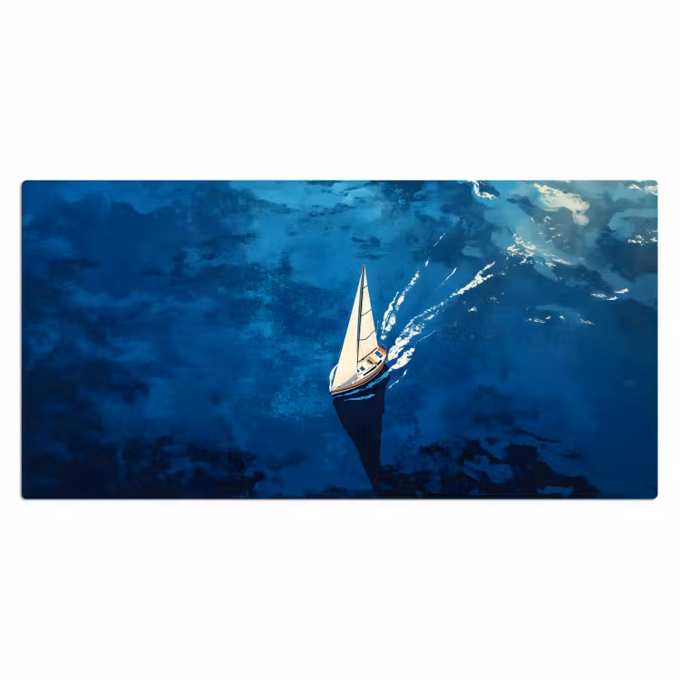 Bureau onderlegger - Zeilboot - Water - Abstract - Schaduw — 1
