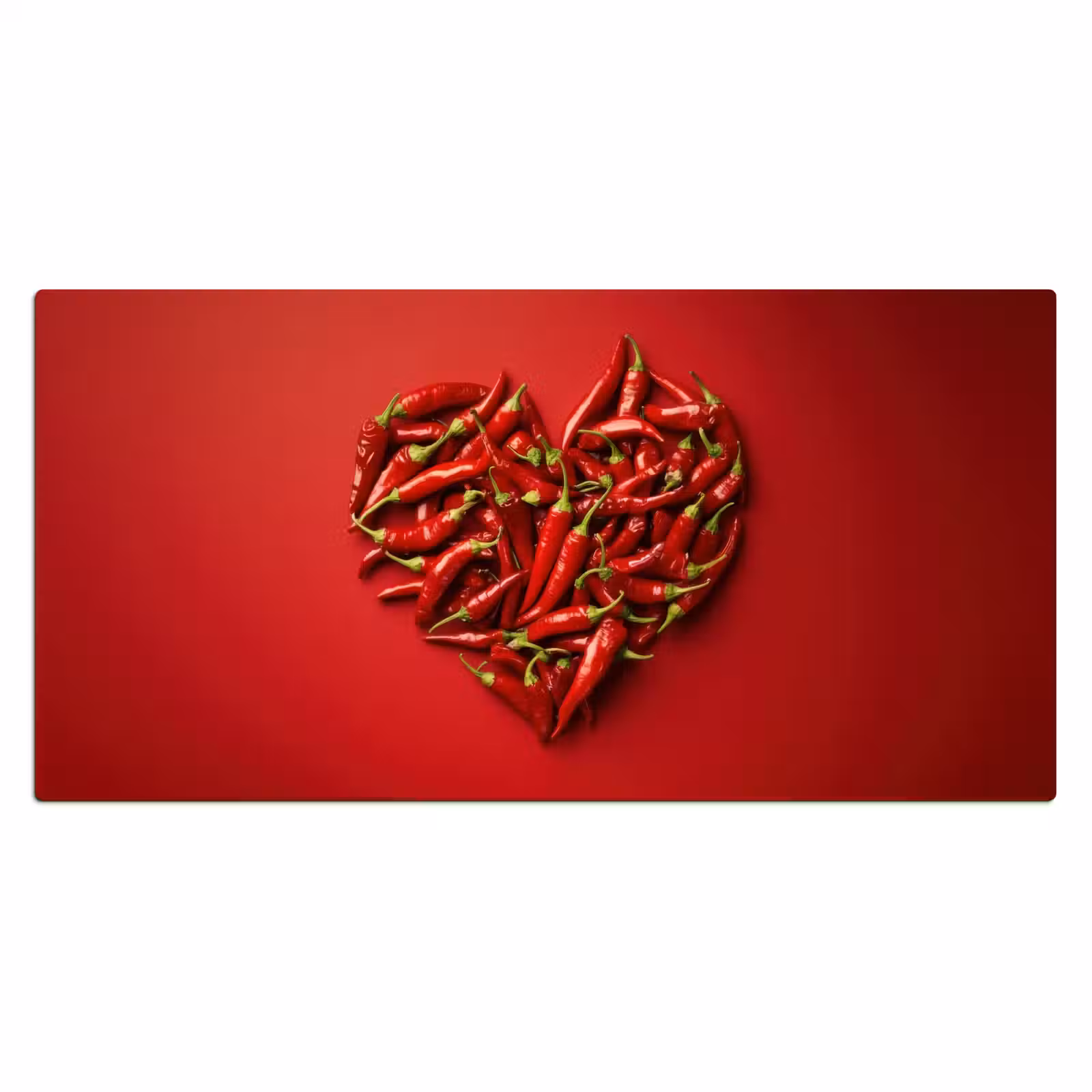 Bureau onderlegger - Pepers - Rood - Hart — 1