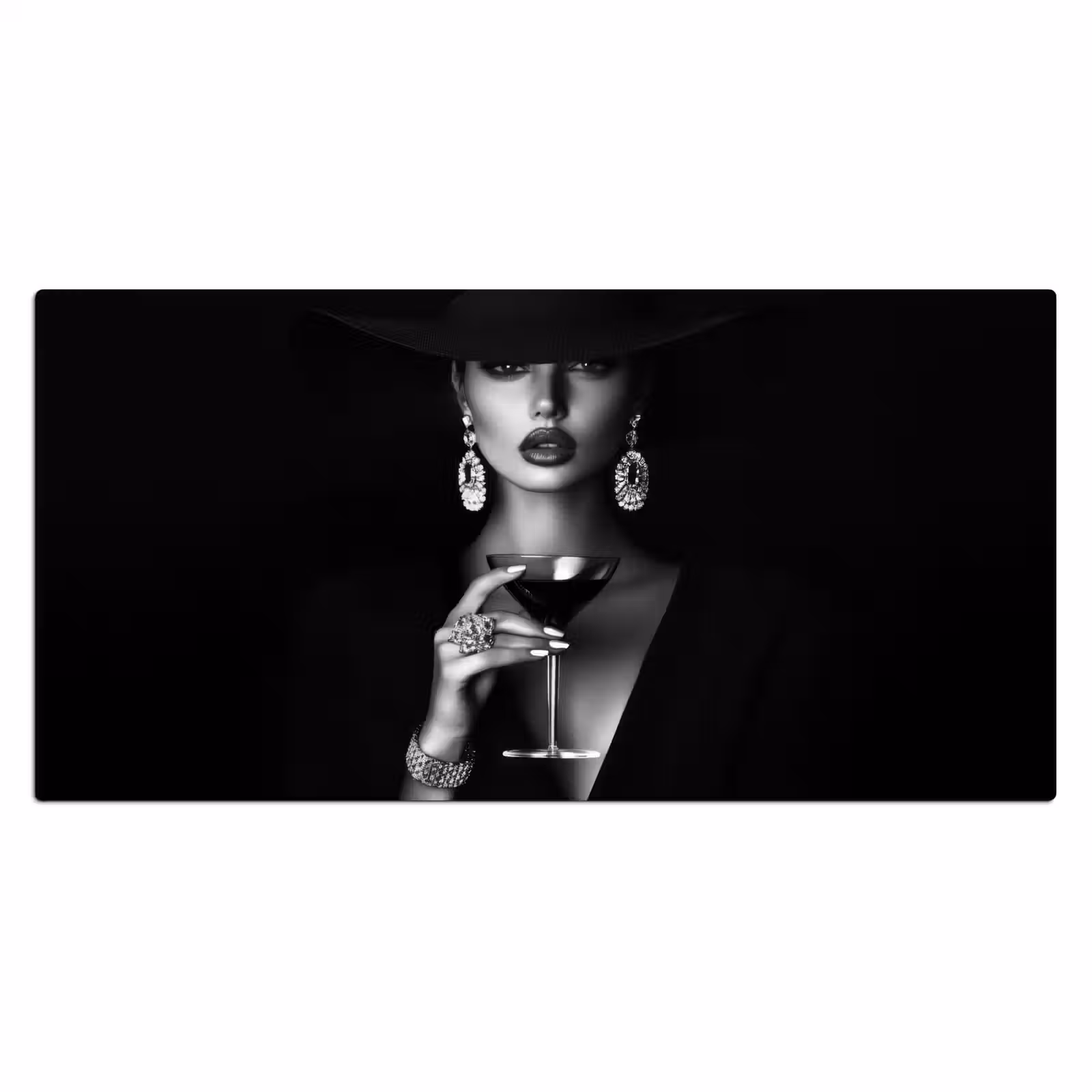 Bureau onderlegger - Vrouw - Cocktail - Chic — 1