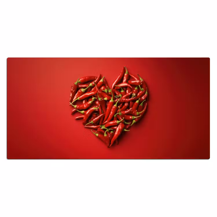 Bureau onderlegger - Pepers - Rood - Hart — 1