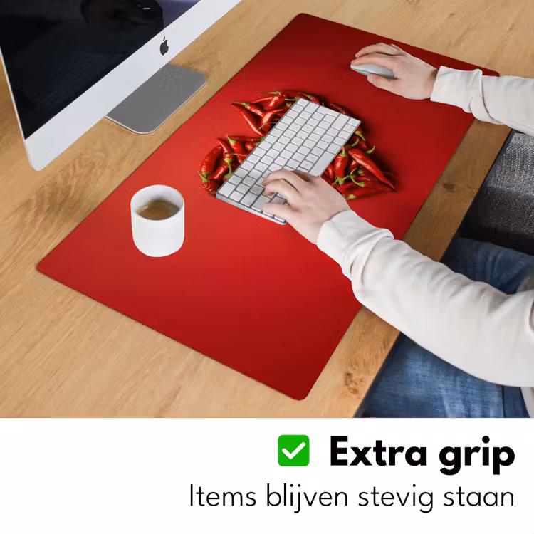 Bureau onderlegger - Pepers - Rood - Hart — 5