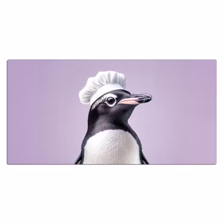 Bureau onderlegger - Pinguïn - Koksmuts - Lief - Paars — 1