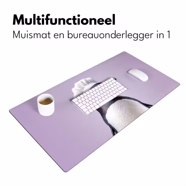 Bureau onderlegger - Pinguïn - Koksmuts - Lief - Paars — 6