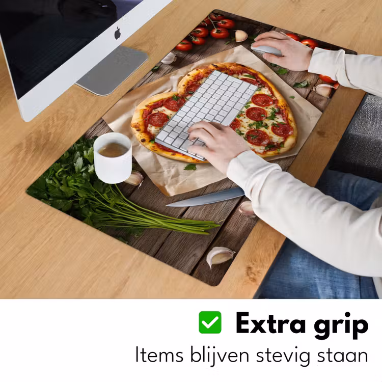 Bureau onderlegger - Pizza - Hart - Pepperoni - Tomaat — 5