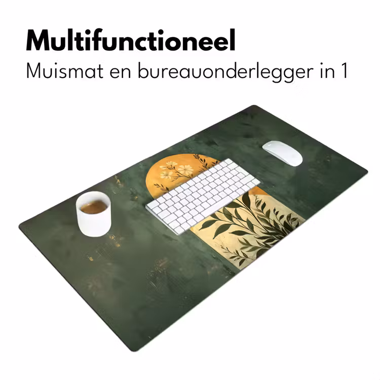 Bureau onderlegger - Plant - Bloemen - Wit — 6