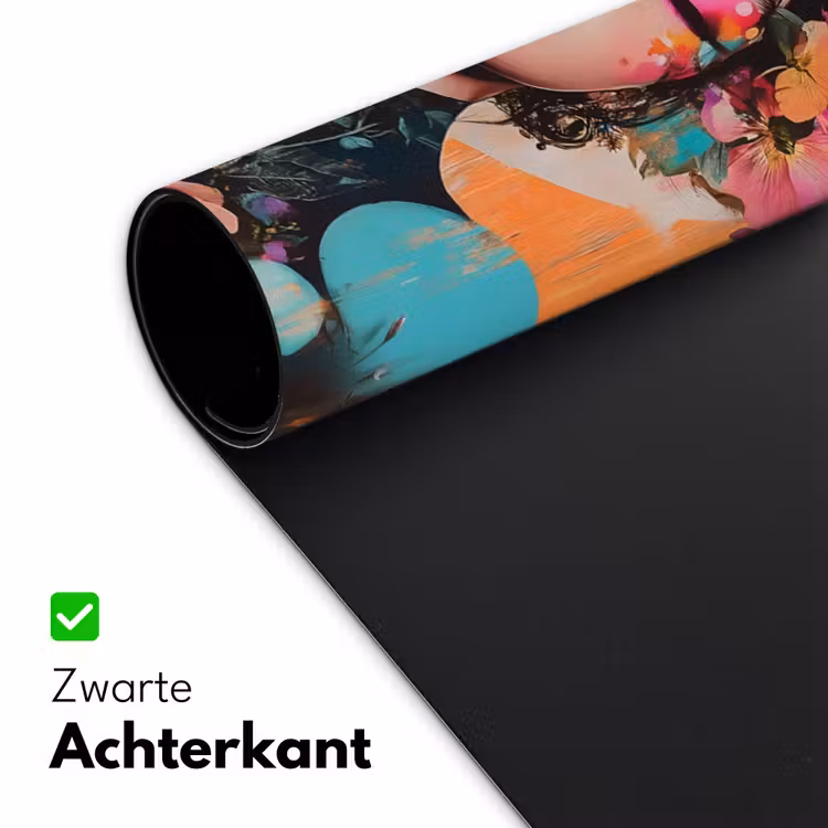 Bureau onderlegger - Portret - Vrouw - Abstract - Bloemen — 4