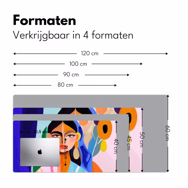 Bureau onderlegger - Portret - Vrouw - Modern — 7
