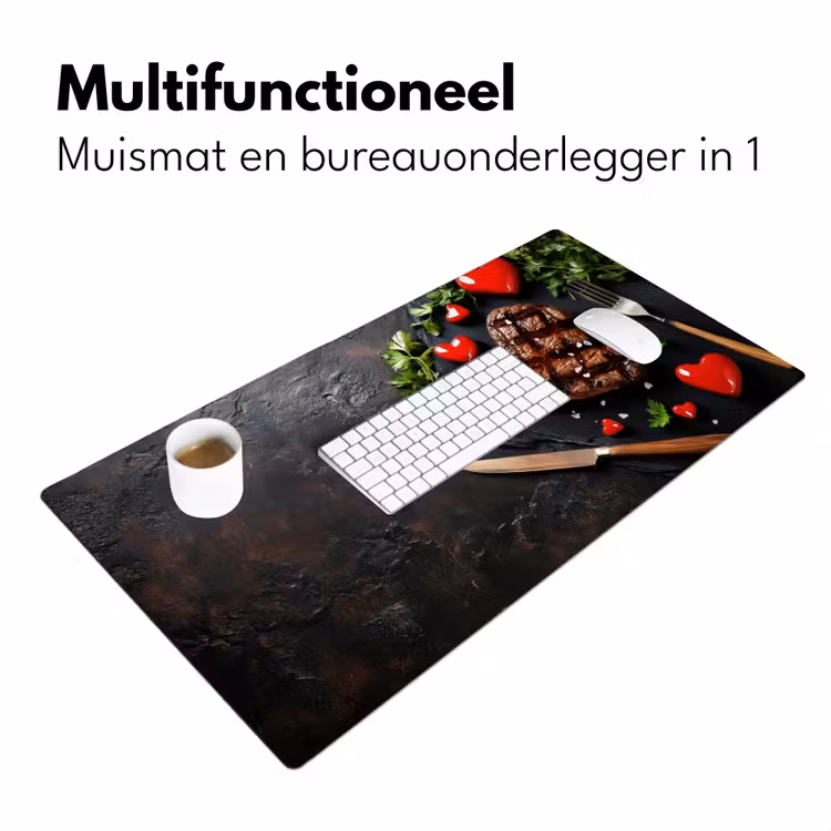 Bureau onderlegger - Steak - Hart - Bestek — 6