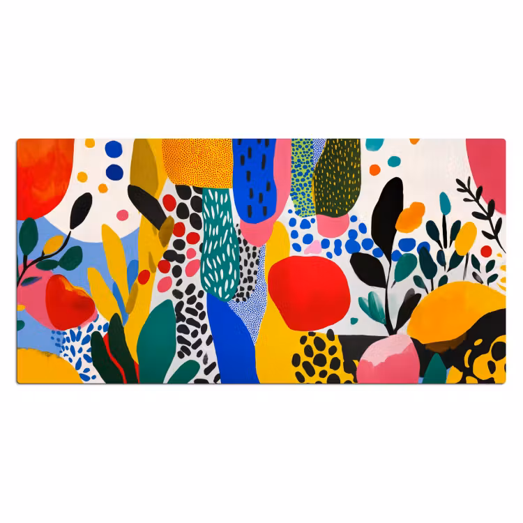 Bureau onderlegger - Stippen - Vormen - Modern - Kleuren — 1