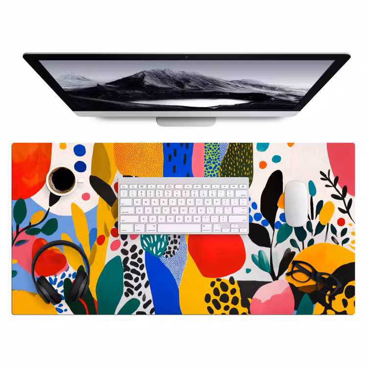 Bureau onderlegger - Stippen - Vormen - Modern - Kleuren — 3