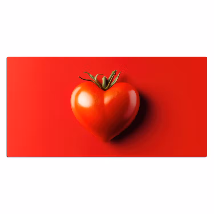 Bureau onderlegger - Tomaat - Rood - Hart — 1
