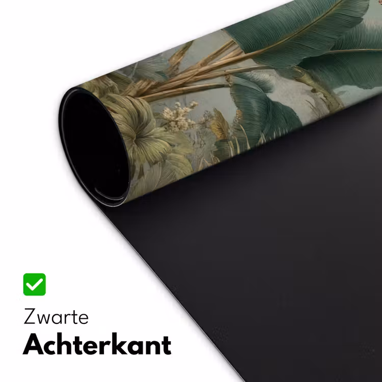 Bureau onderlegger - Tropisch bladerdek - Vlinders - groen - Bruin — 4