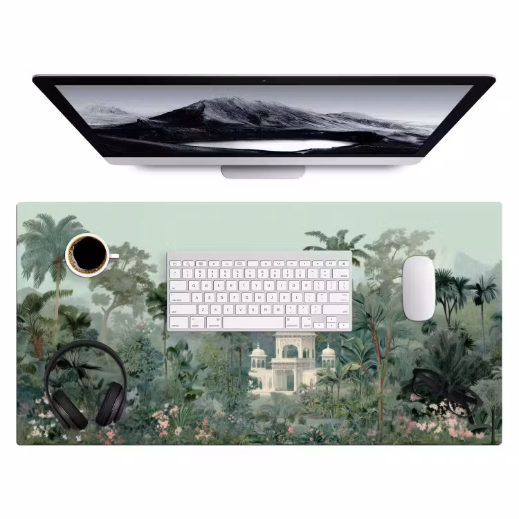Bureau onderlegger - Tropische tuin - Koepelgebouw - Bloemen — 3