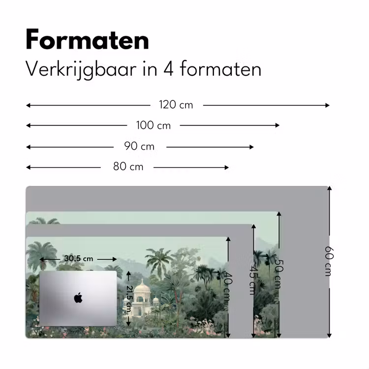 Bureau onderlegger - Tropische tuin - Koepelgebouw - Bloemen — 7