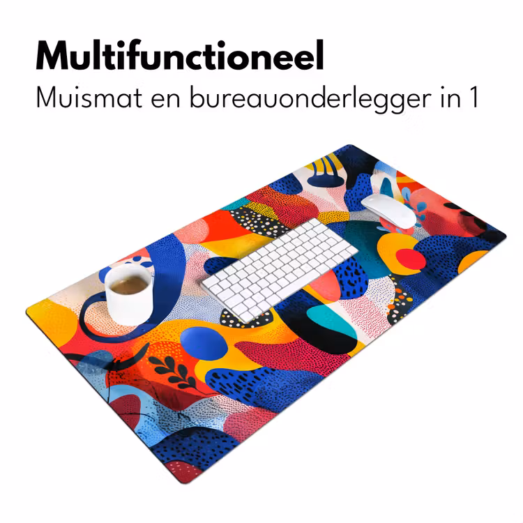 Bureau onderlegger - Vormen - Abstract - Stippels - Blauw — 6