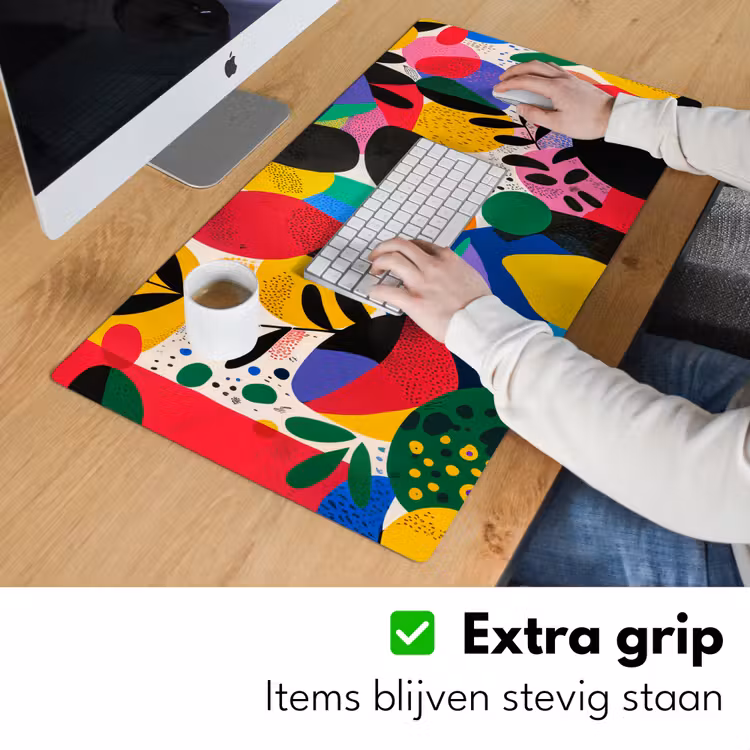Bureau onderlegger - Vormen - Stippen - Kleurrijk — 5