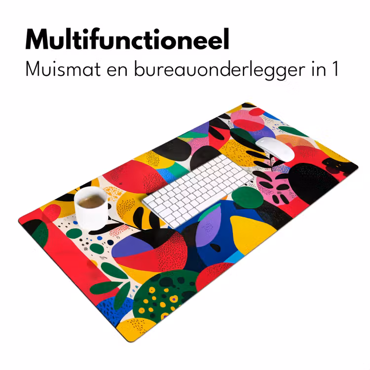 Bureau onderlegger - Vormen - Stippen - Kleurrijk — 6