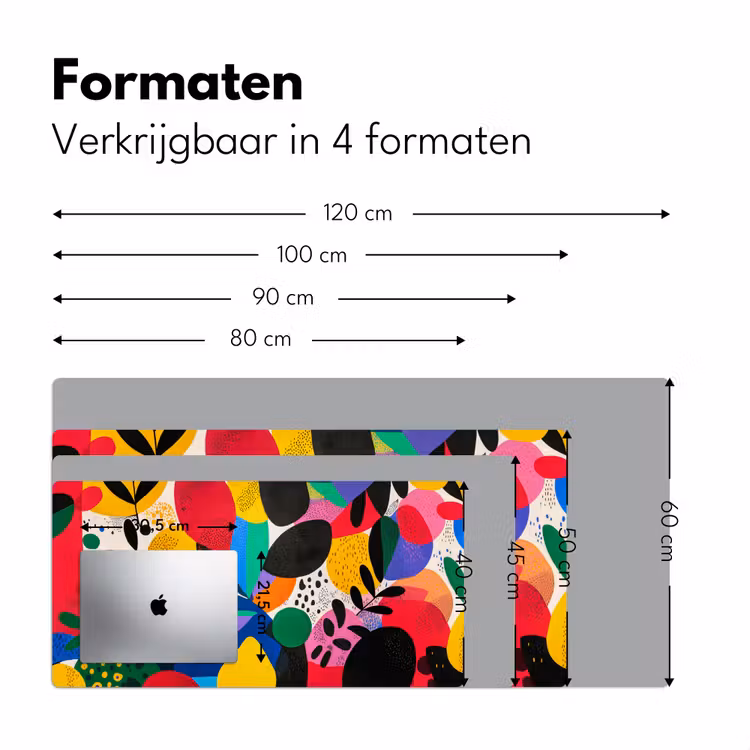 Bureau onderlegger - Vormen - Stippen - Kleurrijk — 7