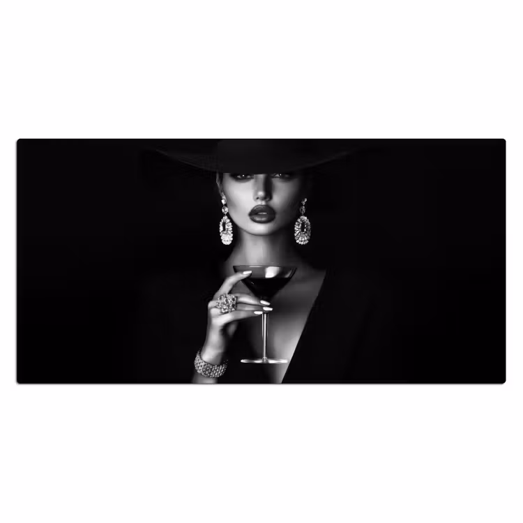 Bureau onderlegger - Vrouw - Cocktail - Chic — 1
