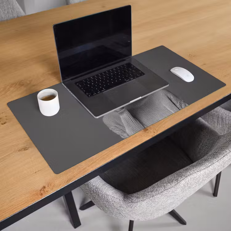Bureau onderlegger - Vrouw - Koffie - Zwart - Wit — 2