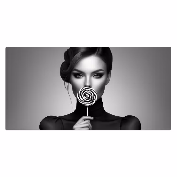 Bureau onderlegger - Vrouw - Lolly - Zwart — 1