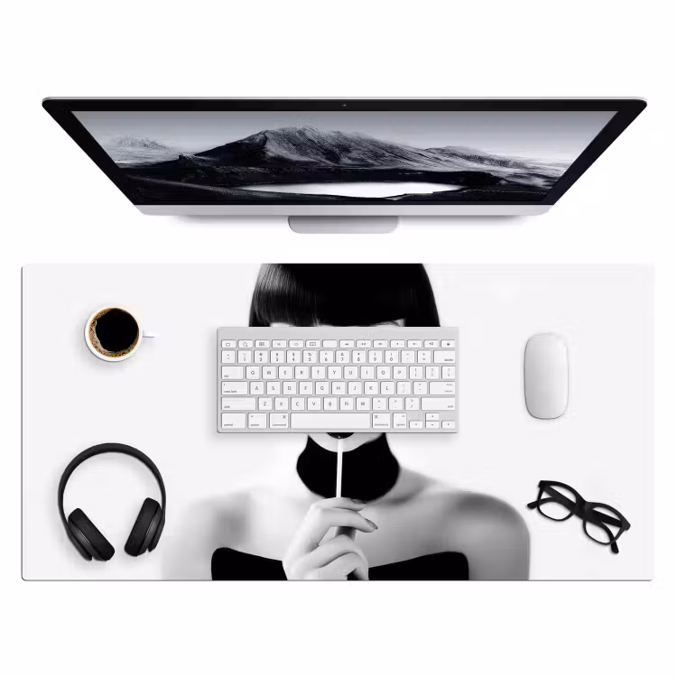 Bureau onderlegger - Vrouw - Lolly - Zwart - Wit — 3