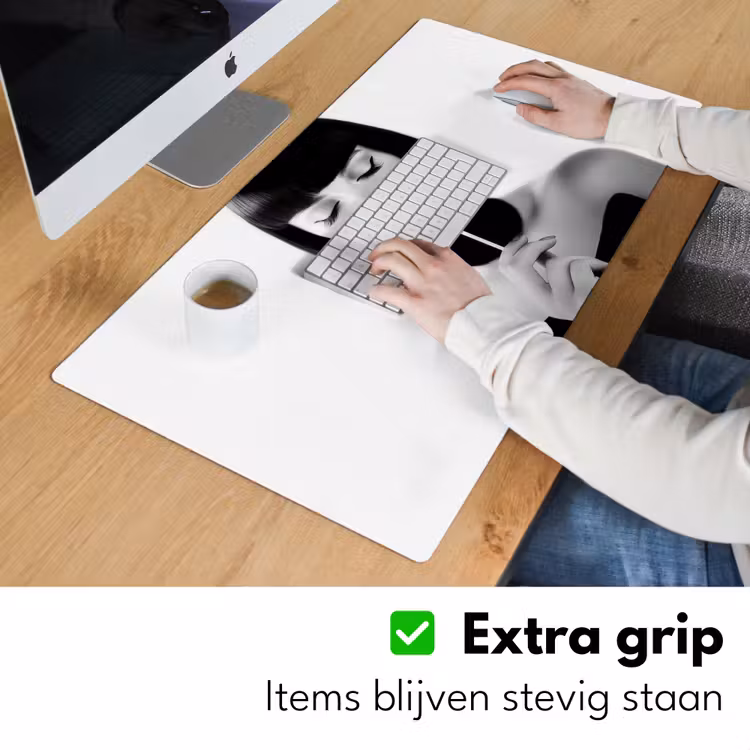 Bureau onderlegger - Vrouw - Lolly - Zwart - Wit — 5