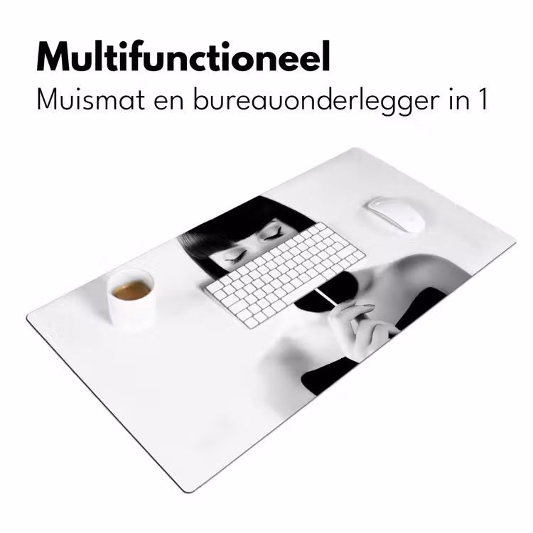 Bureau onderlegger - Vrouw - Lolly - Zwart - Wit — 6