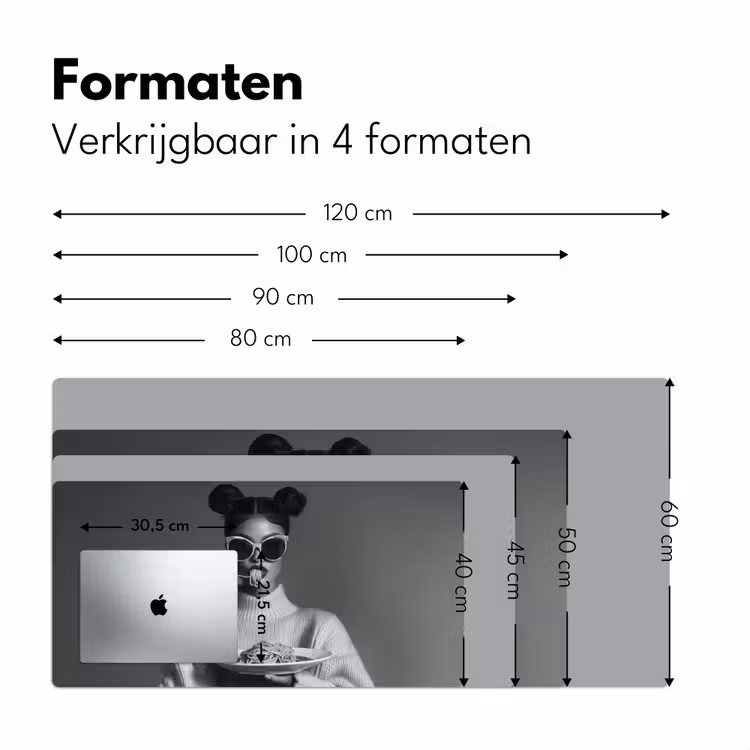 Bureau onderlegger - Vrouw - Pasta - Zonnebril — 7