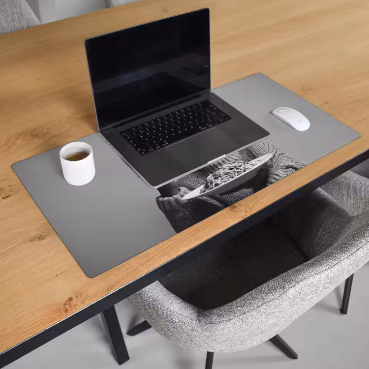 Bureau onderlegger - Vrouw - Pasta - Zwart - Wit — 2
