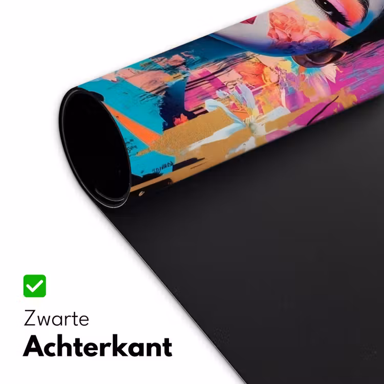 Bureau onderlegger - Vrouw - Portret - Abstract - Paars — 4