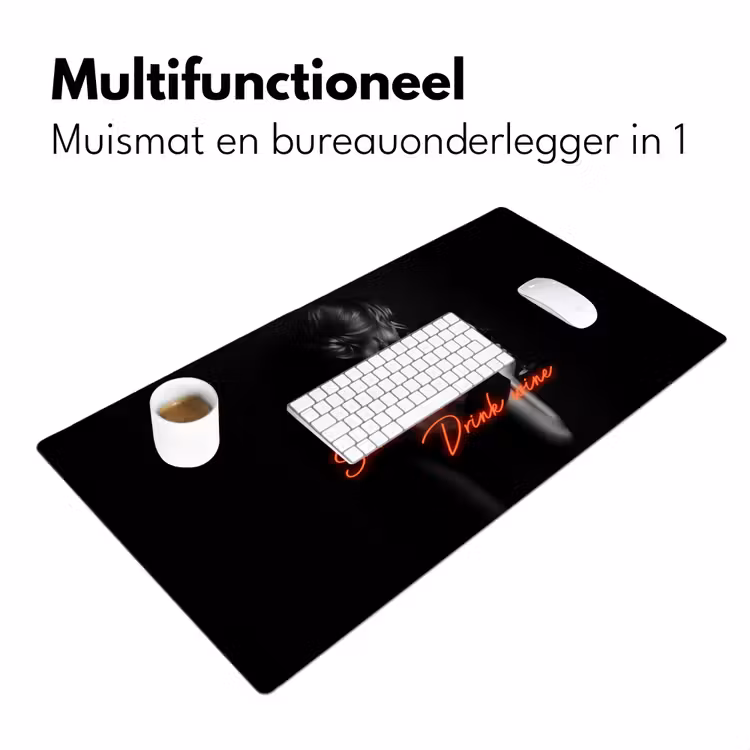 Bureau onderlegger - Wijn - Vrouw - Neon - Quote — 6