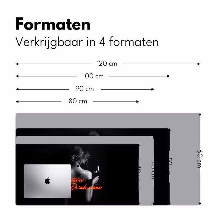 Bureau onderlegger - Wijn - Vrouw - Neon - Quote — 7