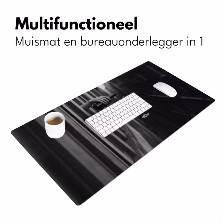 Bureau onderlegger - Wijnfles - Glas - Handen - Raam — 6
