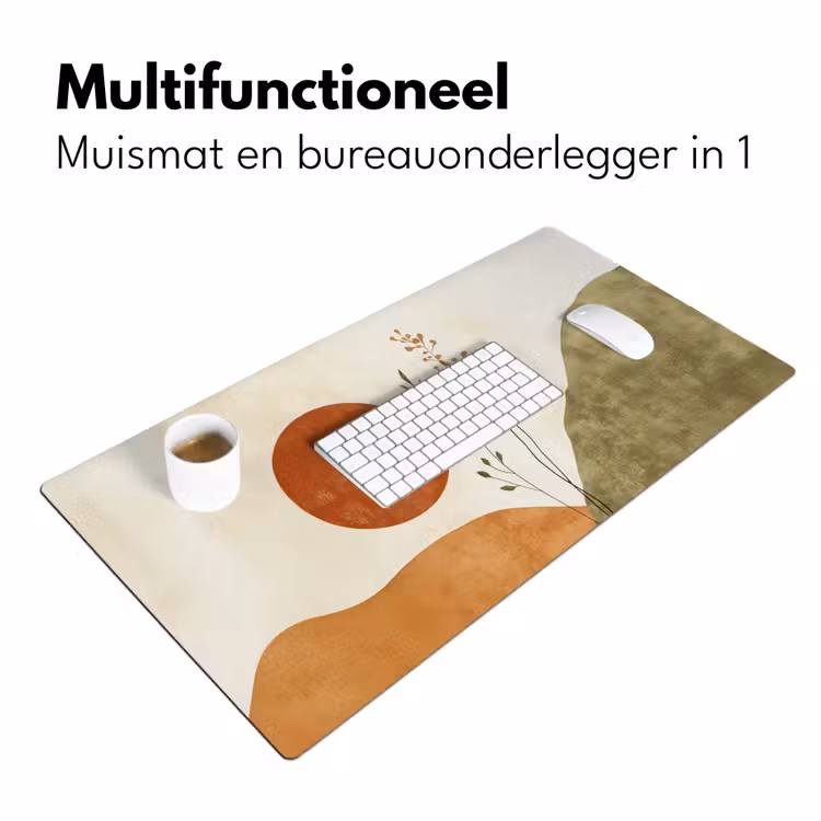 Bureau onderlegger - Zon - Abstract - Takken - Oranje — 6