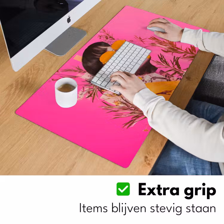 Bureau onderlegger - Zonnebril - Oranje - Vrouw - Planten — 5