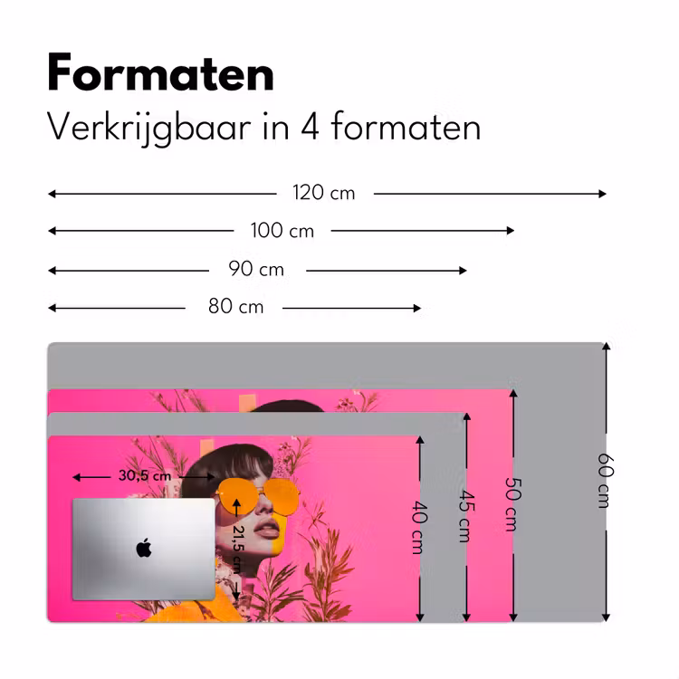 Bureau onderlegger - Zonnebril - Oranje - Vrouw - Planten — 7