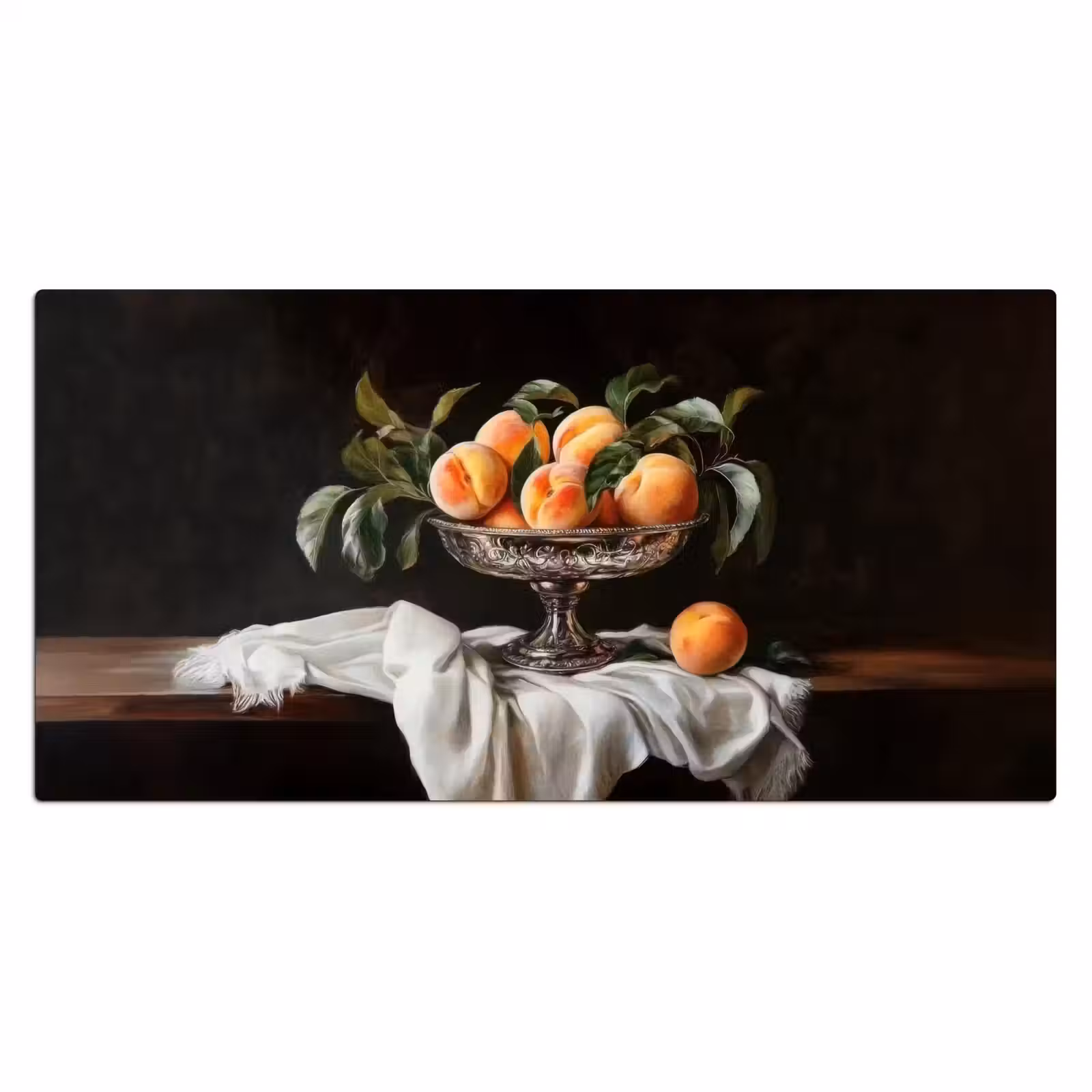 Bureau onderlegger - Stilleven - Perziken - Vintage — 1