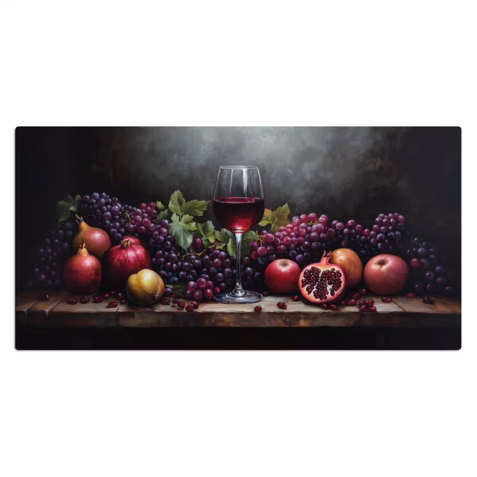 Bureau onderlegger - Wijn - Fruit - Stilleven — 1