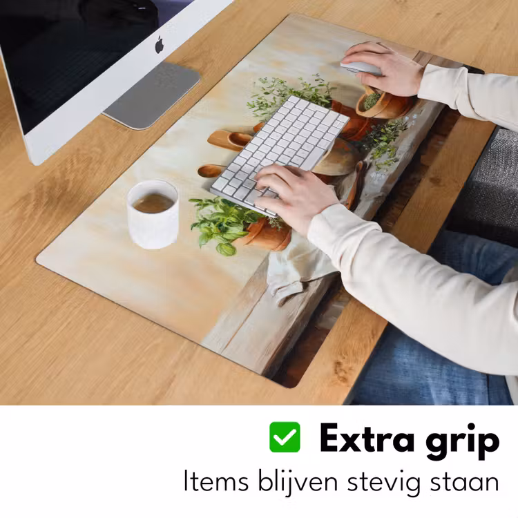Bureau onderlegger - Potten - Kruiden - Hout — 5
