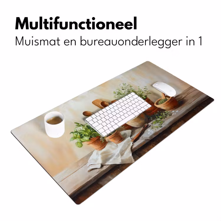 Bureau onderlegger - Potten - Kruiden - Hout — 6