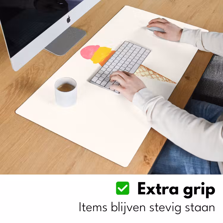 Bureau onderlegger - Schepijs - Hoorntje - Illustratie - Minimalistisch — 5
