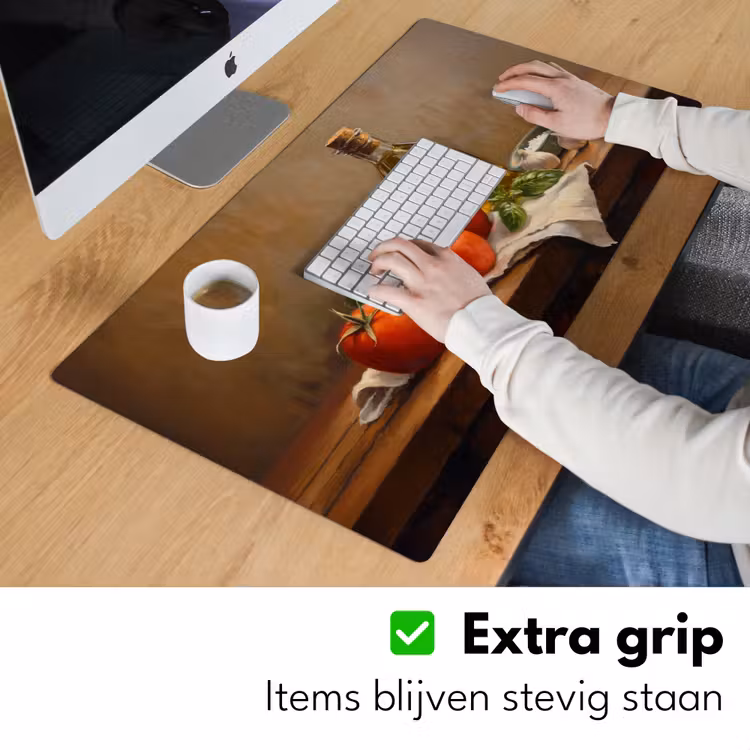 Bureau onderlegger - Tomaten - Olijfolie - Stilleven — 5